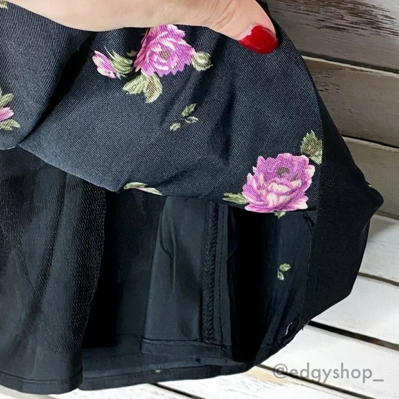 Forever 21 | Floral Pleated Tulle Mini Skirt - Picture 4 of 6